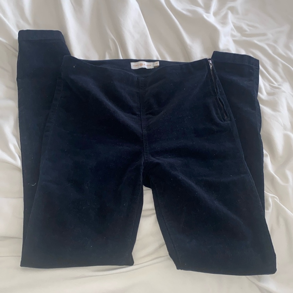 Tory Burch billet legging size 25 black corduroy style 31931 like new!